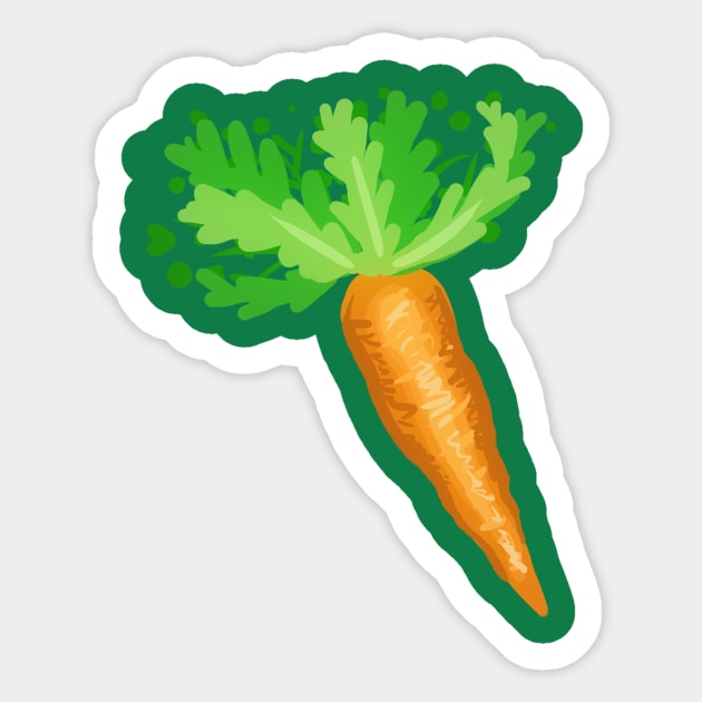 Carrot Sticker Sticker by saradaboru